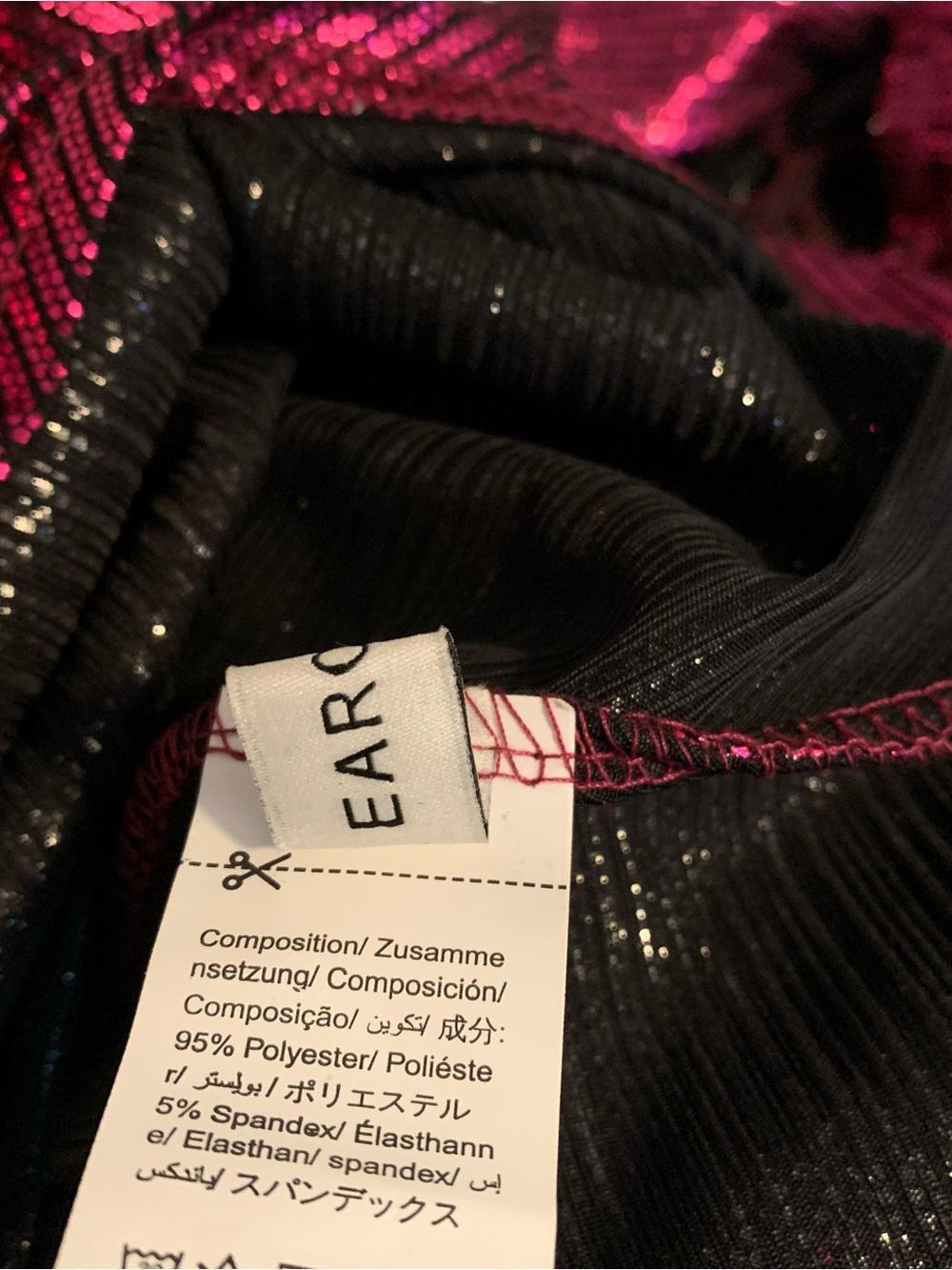 Earo Metallic Deep Raspberry Halter Dress - Picture 7 of 8